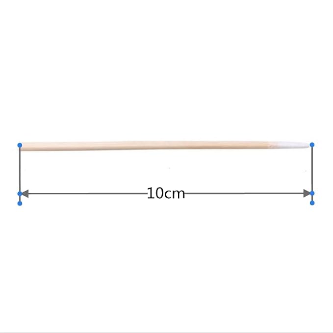 RIKWOG 800pcs Pointed Cotton Swabs, 4 inch Precision Microblading Cotton Buds Cotton Sticks Applicator for Eyebrow Tattoo Beauty Make-up Nail Clean, Cosmetic use Wood Handle