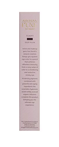 Artisan L'uxe Beauty Velvet Jumbo Eyeliner Tempt (Deep Plum) with Free Sharpener | Blendable Makeup for Smokey Eyes - Waterproof Smudge Proof Pencil Eyeliner, Built-in Smudger & Long Lasting