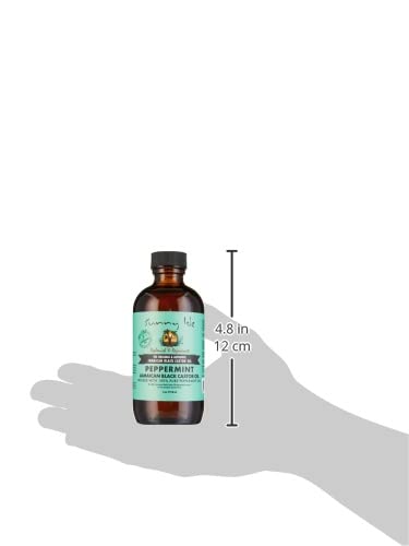 Sunny Isle Peppermint Jamaican Black Castor Oil 4oz - Hair, Scalp, Skin