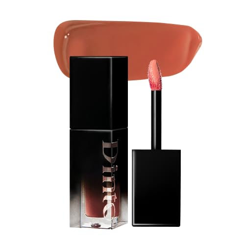 DINTO Blur-Glowy Lip Tint (202 Sophia) – Dewy Finish Glowy Korean Lip Tint, Long Lasting All Day Stain, Muted Brick Red, Vegan & Cruelty-Free, 0.11 fl oz