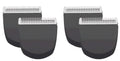 YAZIYIR Professional Peanut Snap On Replacement Blades, Black, 4PCS