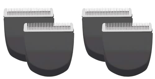 YAZIYIR Professional Peanut Snap On Replacement Blades, Black, 4PCS