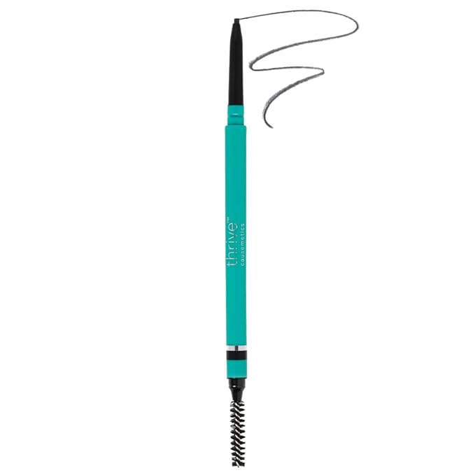 Thrive Causemetics Infinity Waterproof Eyebrow Pencil, Soft Black Shade