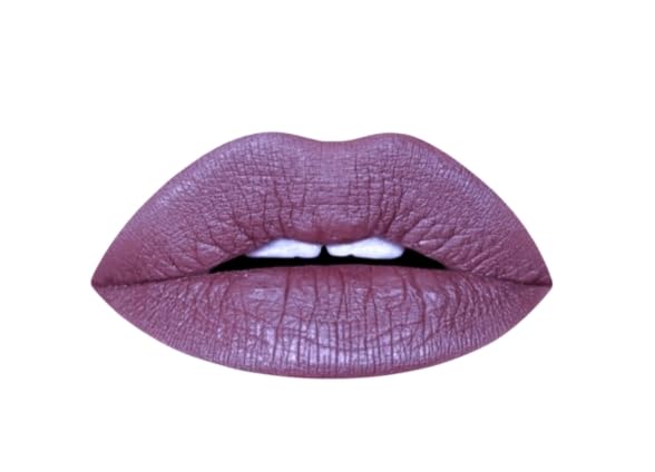 Aromi Vulgar Violet Metallic Liquid Lipstick, Mauve Plum Shade
