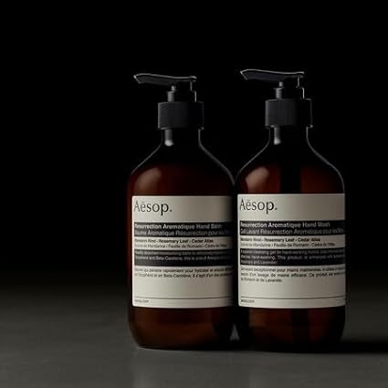 Aesop Resurrection Aromatique Hydrating Hand Wash | Gentle Non-Drying Hand Soap with Mandarin Rind, Rosemary, & Lavender | Moisturizing Kitchen & Bathroom Soap | 16.9 oz