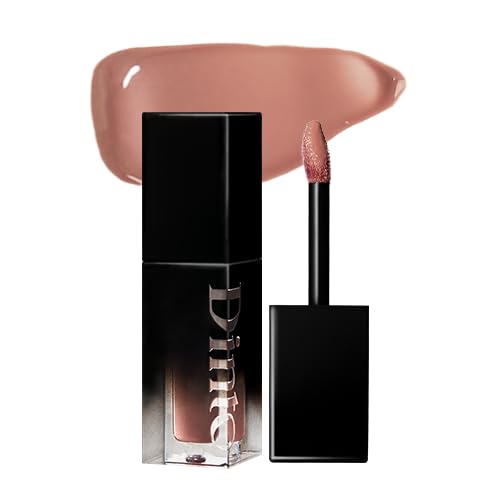 DINTO Blur-Glowy Lip Tint (217 Pax Romana) – Dewy Finish Glowy Korean Lip Tint, Long Lasting All Day Stain, Warm Soft Nude, Vegan & Cruelty-Free, 0.11 fl oz