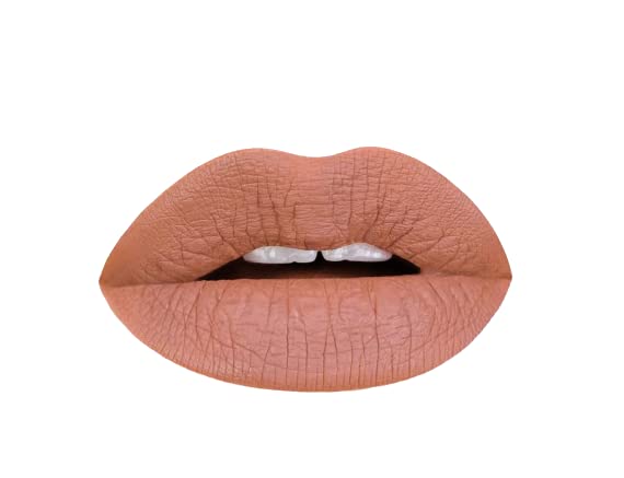 Aromi Matte Liquid Lipstick | Long-Lasting, Sand Beige Lip Color for Women, Tan Shade, Waterproof, Smudge + Transfer Proof (Caramel Nude)