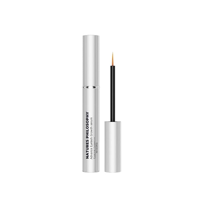 NP NATURES PHILOSOPHY Lash & Brow Conditioning Serum, Multi-Purpose Eye Makeup Base, Prostaglandin-Free Eyelash, Hypoallergenic Repair for Sensitive Dry Eyes, Contact Lens Safe, 3ml