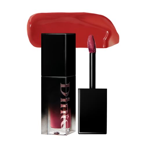 DINTO Blur-Glowy Lip Tint (226 Devotio) – Dewy Finish Glowy Korean Lip Tint, Long Lasting All Day Stain, Warm Bright Red, Vegan & Cruelty-Free, 0.11 fl oz