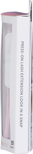 Kiss Impress Falsies Self Adhesive Eyelashes, Press On Lashes, 12mm-14mm Natural Volume Lashes, Black, No Glue Needed, Invisible Band, 36 Lash Clusters & Non-Stick Applicator - Natural