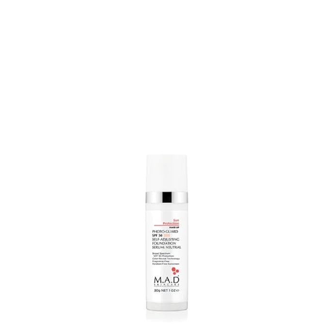 M.A.D Skincare Photo Guard SPF 50 Broad Spectrum Self-Adjusting Foundation Serum - Neutral - by Maximum Active Dermaceuticals
