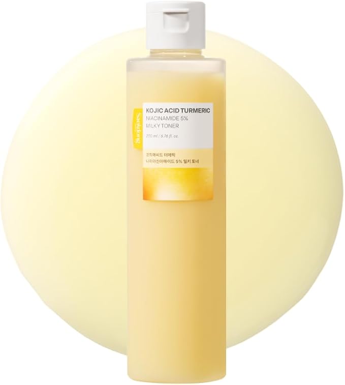 Saekdong Seoul 5% Niacinamide Milky Toner with Kojic Acid & Turmeric – Dark Spot Care, Skin Tone Improvement, Gentle Hydration for Face & Body, 200ml (6.76 fl oz)