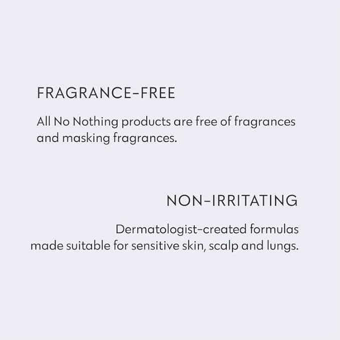 No Nothing Strong Hairspray, Fragrance Free, Hypoallergenic, Unscented Hair Spray for Sensitive Scalp, Strong Hold Finishing Control, Clean, Gentle Styling, 7.5 oz