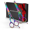 Suvorna 5.5" Hair Cutting Scissors Professional with Thinning Shears, Right-Hand Professional Hair Scissors, Barber Shears, hair shears, 2 Pcs Hair Cutting Shears - tijeras de peluqueria profesional.