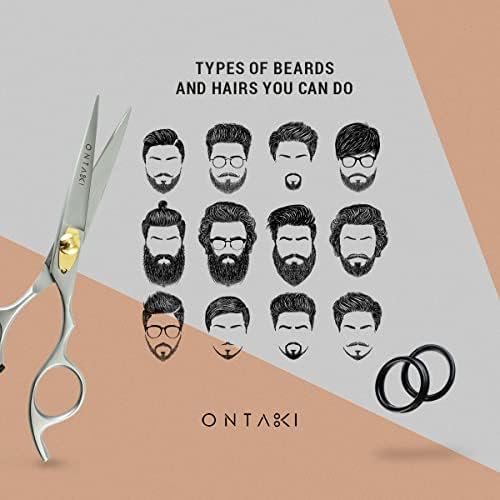 Ontaki Hair Cutting Scissors - 6.5" Japanese Steel, Silver