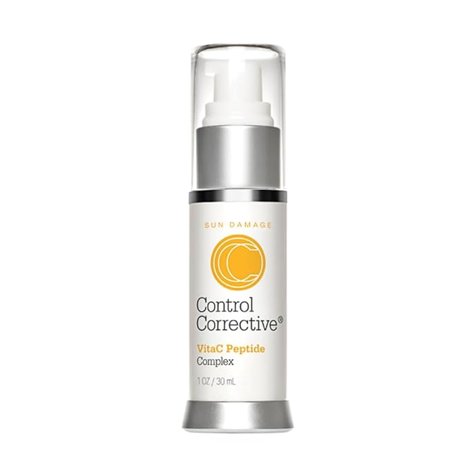 CONTROL CORRECTIVE VitaC Peptide Complex – Vitamin C Peptide Face Serum with Antioxidants, Collagen Support & Hydration for Aging or Uneven Skin
