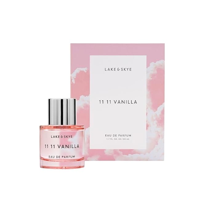 Lake & Skye 11 11 Vanilla Eau de Parfum 50mL - Long Lasting - Vanilla, Dreamy, Crème, Skin Musk, Cashmere, Clean, Vegan, Paraben-Free, Cruelty-Free