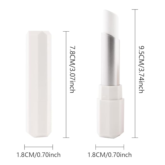 White Cream Matte Lipstick Stick 02#, Longwear Full Coverage Velvet Lip Color for Women, Waterproof Multi-Use Lip & Cheek Makeup Stick for Halloween & Party Makeup, Lápiz labial mate en crema blanco