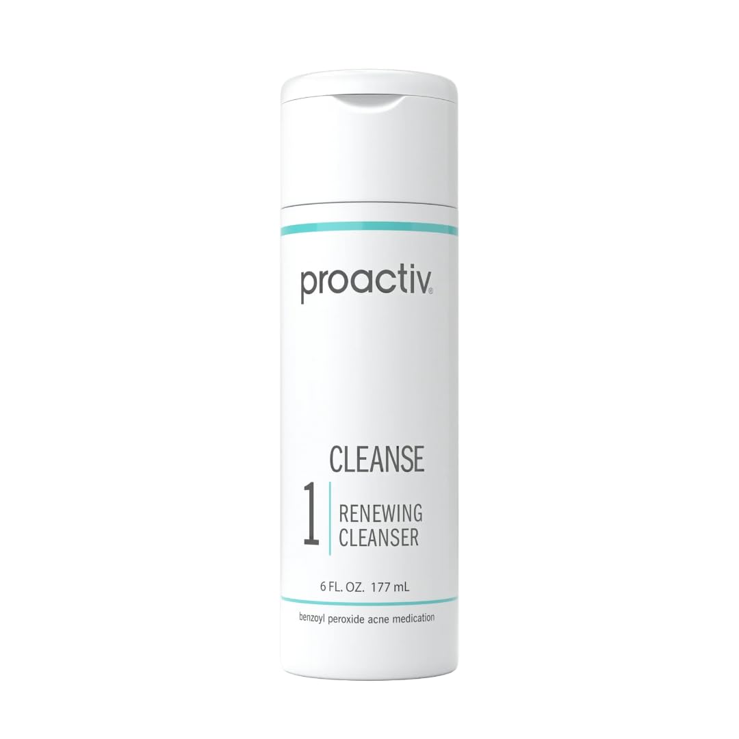 Proactiv Acne Cleanser - Benzoyl Peroxide Face Wash and Acne Treatment - Daily Facial Cleanser and Hyularonic Acid Moisturizer with Exfoliating Beads - 60 Day Supply, 4 Fl Oz