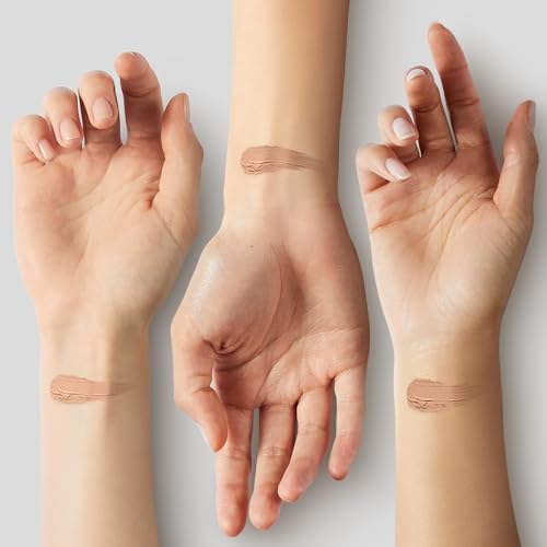 YENSA Super Serum Silk Foundation - Hydrating, Full Coverage Foundation with Vitamin C & Bakuchiol Oil - Blurs Imperfections & Evens Skin Tone - Korean Skin Care Makeup - Fair 1 (1 oz)