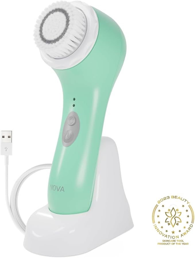 Spa Sciences NOVA - Sonic Cleansing Face Brush & Infusion System - Mint
