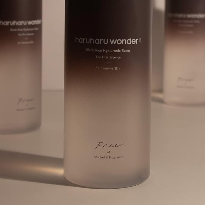 haruharu Black Rice Hyaluronic Toner for Sensitive Skin, 10.1 fl.oz, Vegan