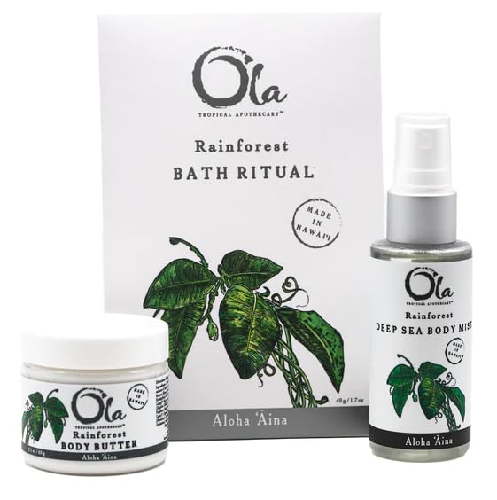 Ola Tropical Apothecary Rainforest Gift Set, Butter, Mist & Bath Ritual