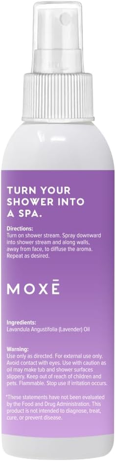 MOXĒ Lavender Shower Steamer for Relaxation & Tension Relief, 4oz, 2 Pack