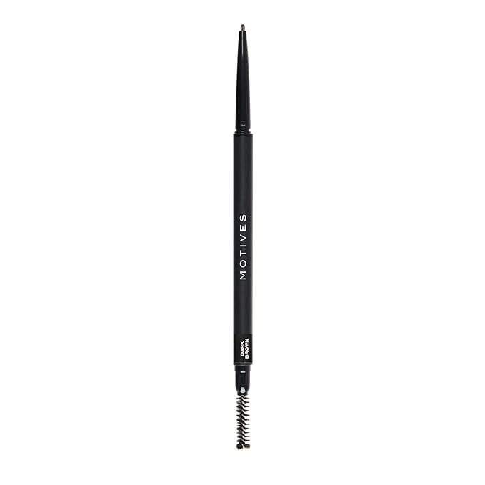 Motives® Arch Definer Ultra-Fine Brow Pencil – Water Resistant, Long Wearing Brow Makeup for Natural Looking Eyebrows - Precise, Retractable Tip and Spoolie Brush Eyebrow Pencil (Medium Brown)