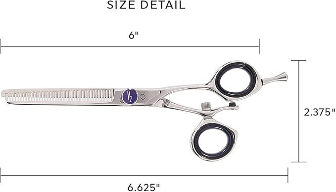 Cricket Centrix Vortex V2 39 Revolving Thumb Thinning Professional Hair Cutting Shear Includes Complimentary Gift Bag
