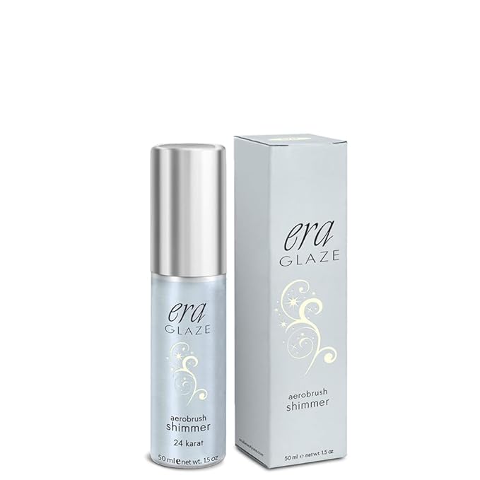 Era Beauty ERA GLAZE Spray Makeup, SHIMMER - 24 KARAT, 1.5 Ounce, Professional Airbrush Cosmetics
