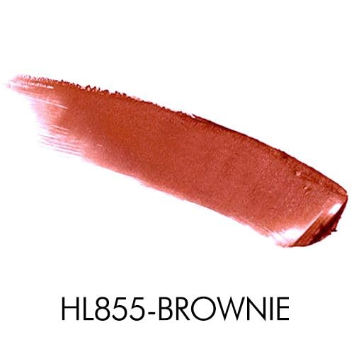 Palladio Herbal Lipstick, Brownie, Rich Pigmented and Creamy, Infused with Aloe Vera, Chamomile & Ginseng, Prevents Lips from Drying, Combats Fine Lines, Long Lasting Lipstick