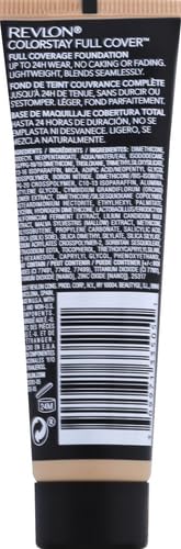 Revlon ColorStay Full Cover Longwear Matte Foundation, Heat & Sweat Resistant Lightweight Face Makeup, 200 Nude, 1.0 fl oz