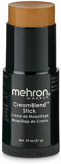 Mehron Makeup CreamBlend Stick | Face Paint, Body Paint, & Foundation Cream Makeup | Perfect for Halloween.75 oz (21 g) (Dark 0)