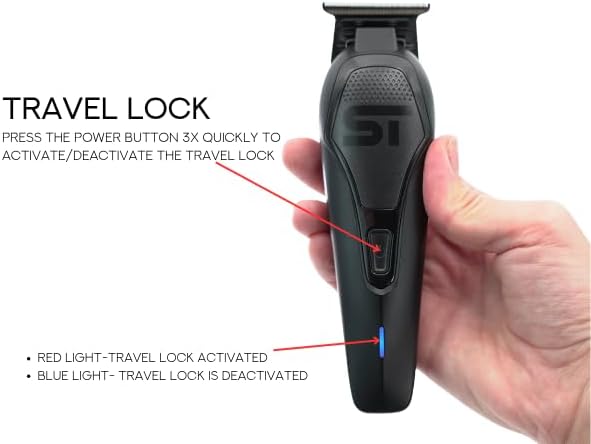 Supreme Trimmer Darkstar 72 Trimmer ST700 with Magnetic Vector Motor | 180 Min Run Time, 9000 RPM Barber Hair Trimmer | Low Noise, Professional Beard Trimmer DLC Blades (Black)