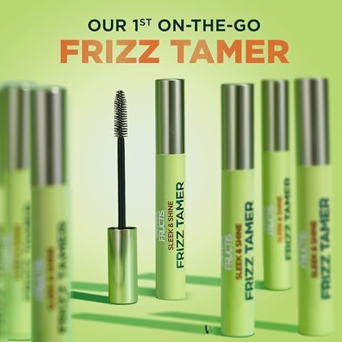 Garnier Fructis Sleek & Shine Frizz Tamer Hair Serum Wand, Flyaway Wand and Hair Mascara Stick, Tame Flyaways Smooth Frizz & Style Edges For Up to 12HRs of Sleek, Slick Back Styling, 0.27 fl oz
