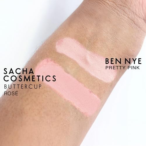 Sacha Buttercup Rosé Setting Powder – All Skin Tones Translucent Loose Face Powder, Flashback-Resistant, Oil Control, Long-Wear Matte Finish (1.75 oz)