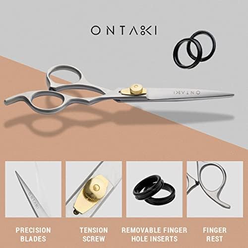 Ontaki Hair Cutting Scissors - 6.5" Japanese Steel, Silver