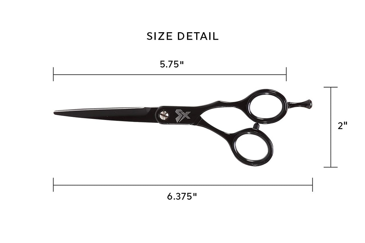 Cricket Shear Xpressions It's All Good 5.75" Professional Hair Cutting Scissors - Barber Scissors, Japanese Stainless Steel for Stylists & Home Use, Dr. Everything Will Be Alright, Mint