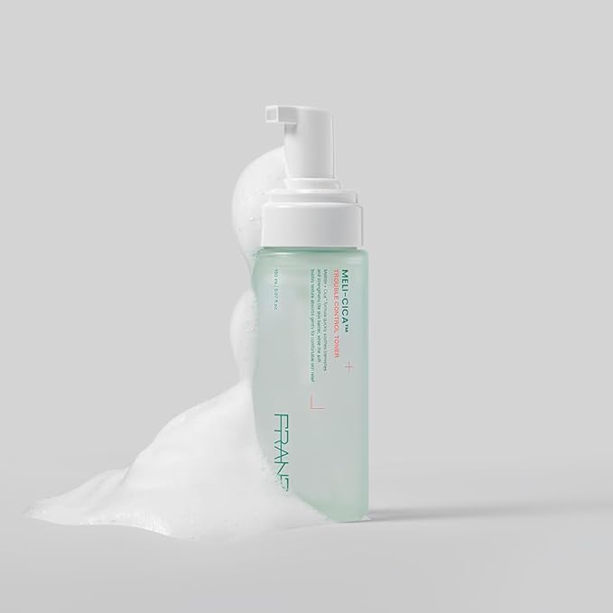 FRANZ Meli-CICA Bubble Toner for Face, Oil-Free, Travel Size 1 fl oz
