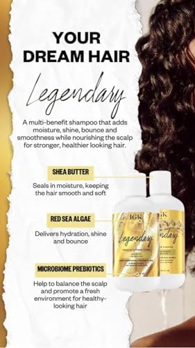 IGK Legendary Dream Hair Shampoo & Conditioner Set, 8 oz (Pack of 2)