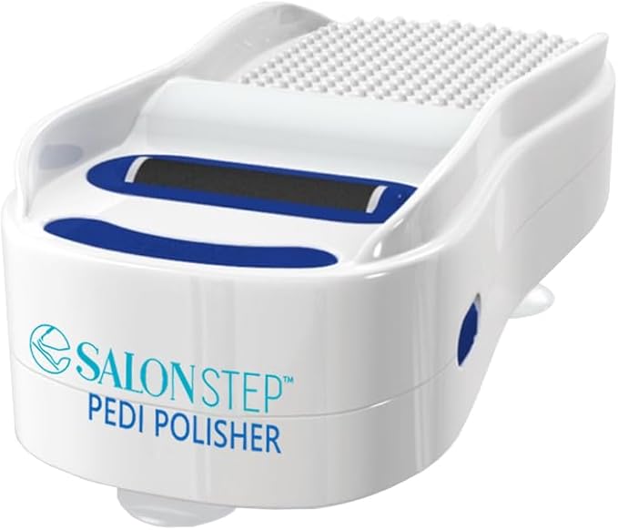 Salon Step Pedi Polisher, Waterproof 360 Foot Buffer with Suction Base Tool