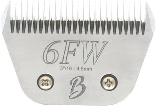 Bucchelli Detachable A Series Wide 6f Blade Dog Grooming Cuts Length 3/16" - 4.8mm Japanese High Carbon Steel Dog Grooming Blade Supplies | Detachable Blade Clippers (Compatible A5 Series(B6FW)