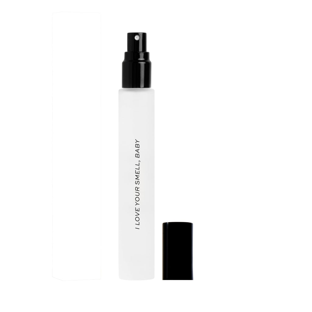 DIME Beauty I Love Your Smell, Baby Travel Perfume, Sparkling Berry Perfume for Women with Sparkling Pomegranate, Sweet Red Berries & Vanilla, Eau de Toilette Spray, Vegan, 0.34 oz / 10 ml