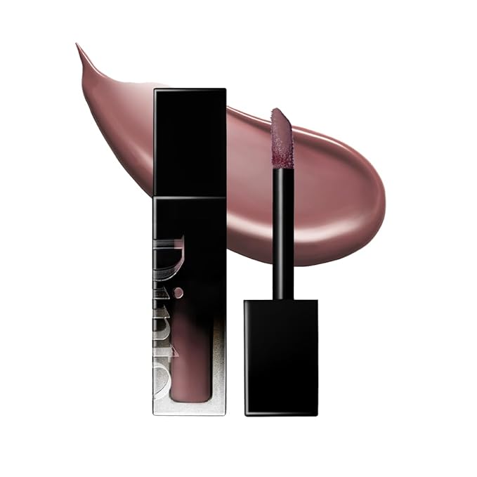 DINTO Blur-Glowy Mini Lip Tint (260 Imperator) – Dewy Finish Glowy Korean Lip Tint, Long Lasting All Day Stain, Warm Violet Brown, Vegan & Cruelty-Free, 0.04 fl oz