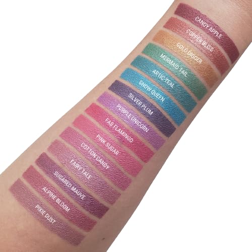 Aromi Dusty Pink Metallic Matte Liquid Lipstick (Fairy Tale)