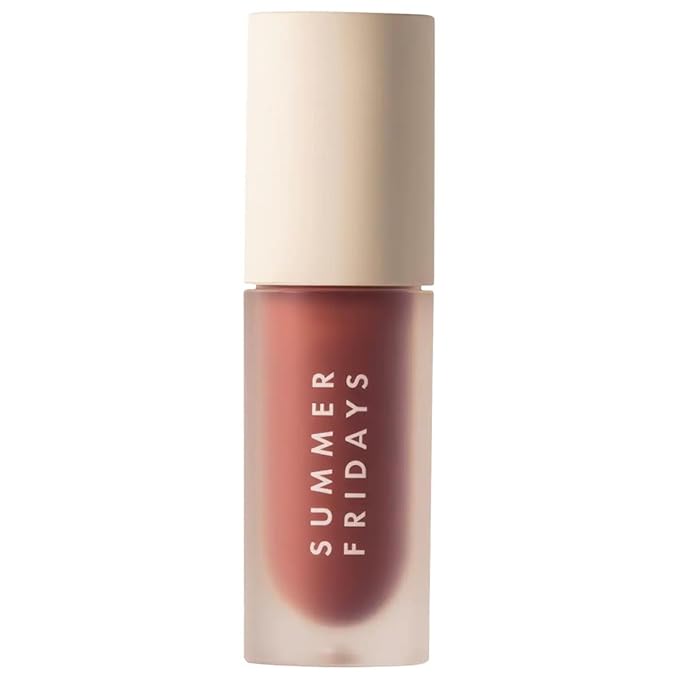 Summer Fridays Dream Lip Oil - Hydrating Tinted Lip Gloss Oil - Non-Sticky Formula with Skincare Benefits for Long-Lasting Softness + Shine - Effortless Beauty Gifts - Warm Beige (0.15 Oz)