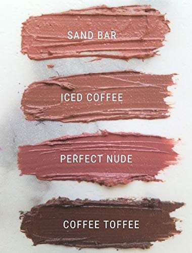 Aromi Natural Lipstick | Nude, Light Brown Lip Color for Women, Creamy Moisturizing, Vegan, Handmade, Dye-free, Palm-free (Iced Coffee)