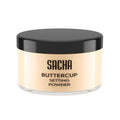 Sacha Buttercup Light Setting Powder – Light to Medium Skin Tones Translucent Loose Face Powder, Flashback-Resistant, Oil Control, Long-Wear Matte Finish (1.75 oz)