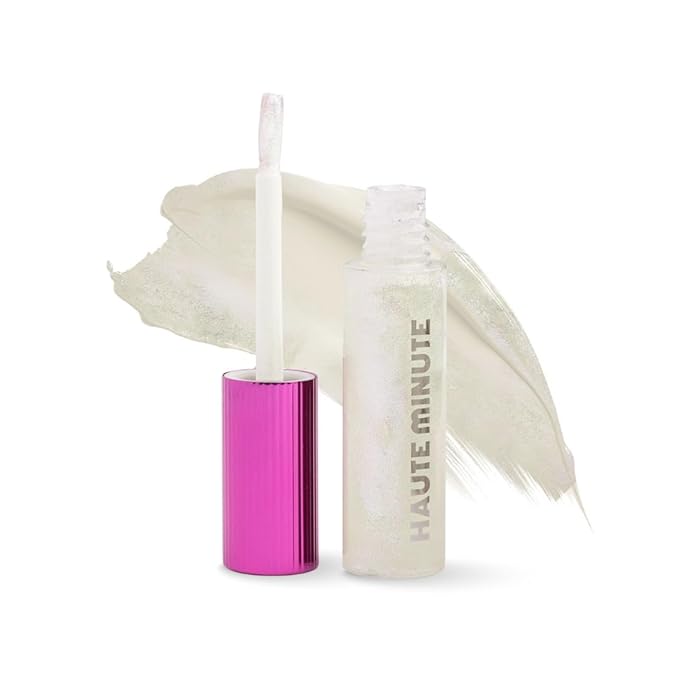 Haute Minute Makeup Mini Clutch Couture Lip Shine Gloss, Non-Sticky Lip Gloss, Vegan & Cruelty-free, High Shine Finish & Moisturizing - Starlight